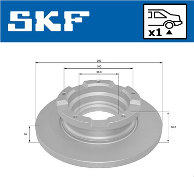 SKF VKBD 90045 S1 EAN: 7316581893638.