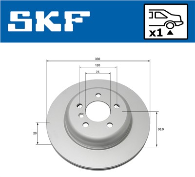 SKF VKBD 90102 V1 EAN: 7316581894253.