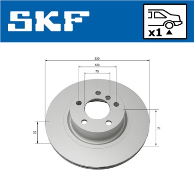 SKF VKBD 90200 V1 EAN: 7316581895335.