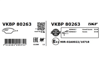 SKF VKBP 80263 EAN: 7316581299751.
