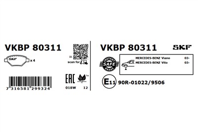 SKF VKBP 80311 EAN: 7316581299324.