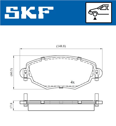 SKF VKBP 80390 EAN: 7316581300273.