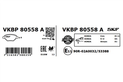 SKF VKBP 80558 A