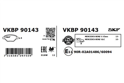 SKF VKBP 90143 EAN: 7316581297559.