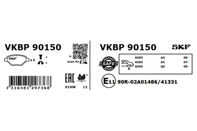 SKF VKBP 90150 EAN: 7316581297368.