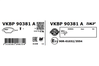 SKF VKBP 90381 A EAN: 7316581298754.