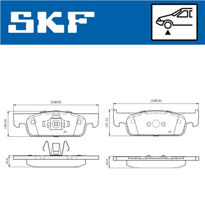 SKF VKBP 80019 EAN: 7316581296675.