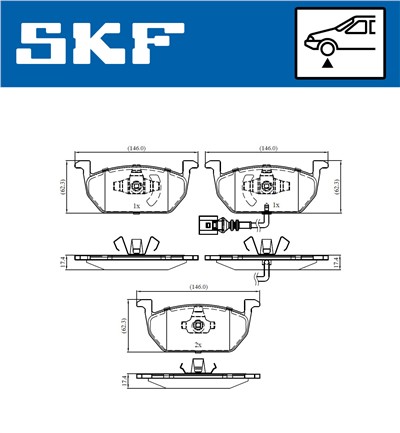 SKF VKBP 80055 E EAN: 7316581297467.