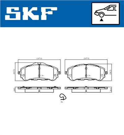 SKF VKBP 80067 EAN: 7316581297771.