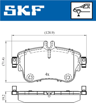 SKF VKBP 80099 EAN: 7316581298075.