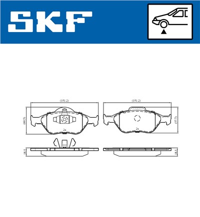 SKF VKBP 80125 EAN: 7316581297153.