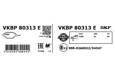 SKF VKBP 80313 E EAN: 7316581300242.