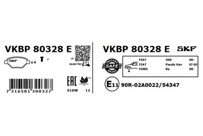 SKF VKBP 80328 E EAN: 7316581300327.