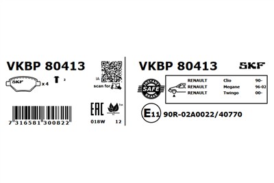 SKF VKBP 80413 EAN: 7316581300822.