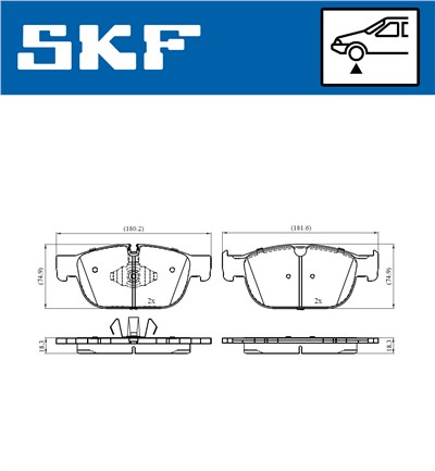 SKF VKBP 80446 EAN: 7316581300068.