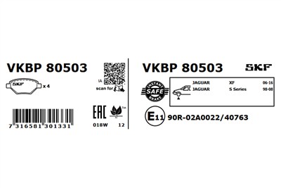 SKF VKBP 80503 EAN: 7316581301331.