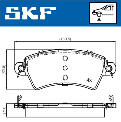 SKF VKBP 80525 EAN: 7316581301508.