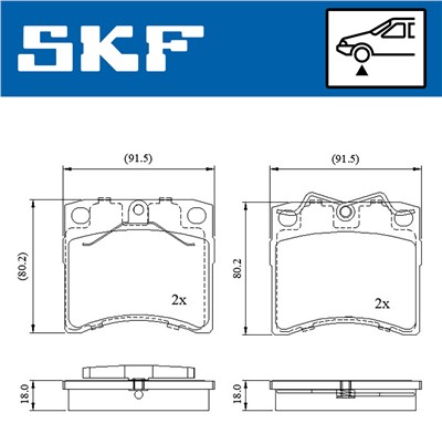 SKF VKBP 80536 EAN: 7316581301560.