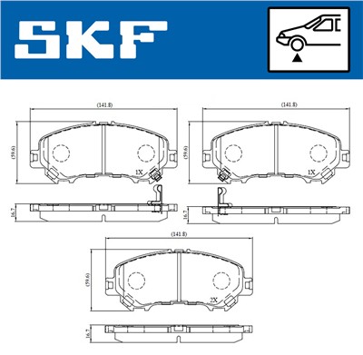 SKF VKBP 80557 A EAN: 7316581298846.