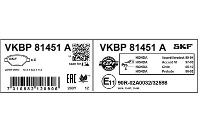 SKF VKBP 81451 A