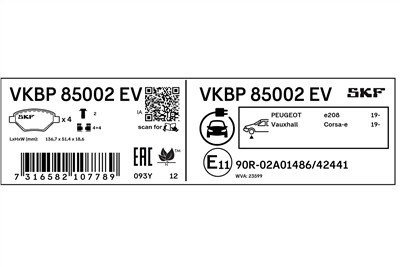 SKF VKBP 85002 EV