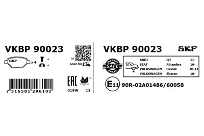 SKF VKBP 90023 EAN: 7316581296101.