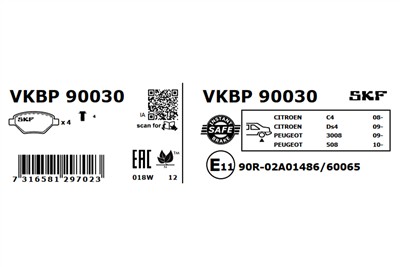 SKF VKBP 90030 EAN: 7316581297023.