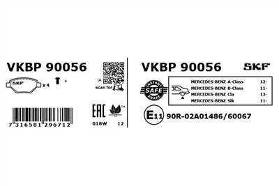 SKF VKBP 90056 EAN: 7316581296712.