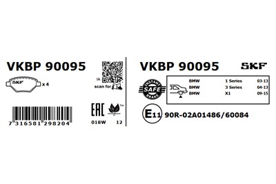 SKF VKBP 90095 EAN: 7316581298204.