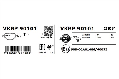 SKF VKBP 90101 EAN: 7316581298280.