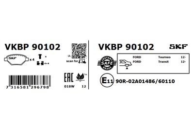 SKF VKBP 90102 EAN: 7316581296798.