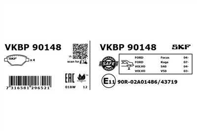 SKF VKBP 90148 EAN: 7316581296521.