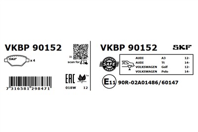 SKF VKBP 90152 EAN: 7316581298471.