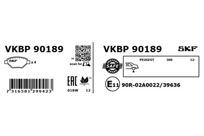 SKF VKBP 90189 EAN: 7316581299423.