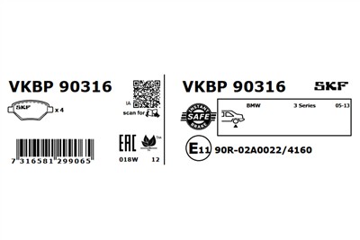 SKF VKBP 90316 EAN: 7316581299065.
