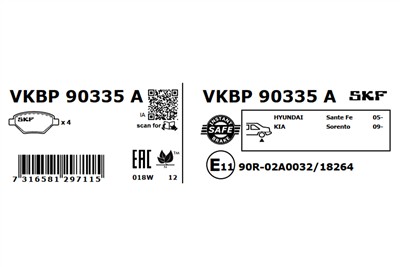 SKF VKBP 90335 A EAN: 7316581297115.