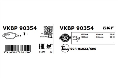 SKF VKBP 90354 EAN: 7316581300150.