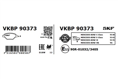 SKF VKBP 90373 EAN: 7316581300587.