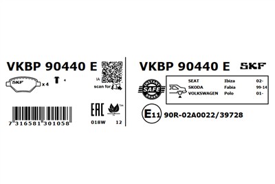 SKF VKBP 90440 E EAN: 7316581301058.