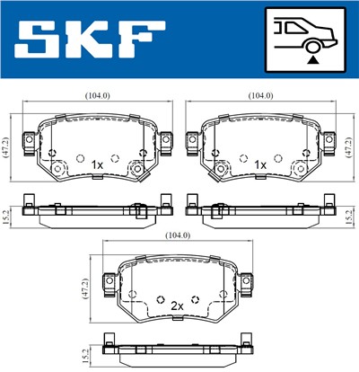 SKF VKBP 90497 A EAN: 7316581299485.