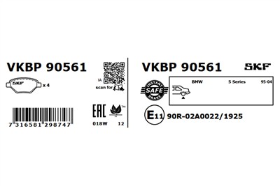 SKF VKBP 90561 EAN: 7316581298747.