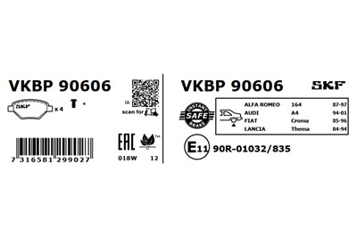 SKF VKBP 90606 EAN: 7316581299027.