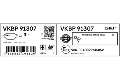 SKF VKBP 91307 EAN: 7316582108120.