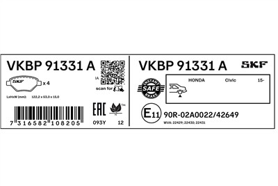 SKF VKBP 91331 A