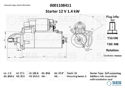 SEG Automotive 0001108411