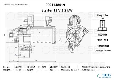 SEG Automotive 0001148019