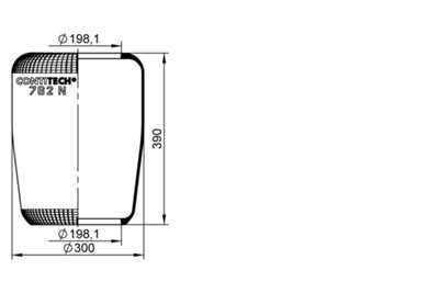 CONTITECH AIR SPRING 762 N Číslo výrobce: 67148.