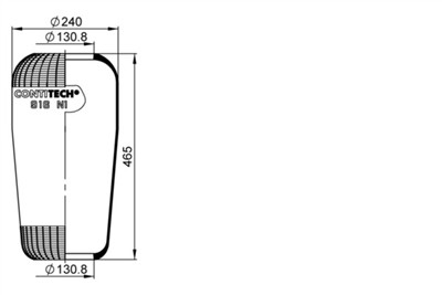CONTITECH AIR SPRING 916 N1 Číslo výrobce: 67132. EAN: 4054391102825.