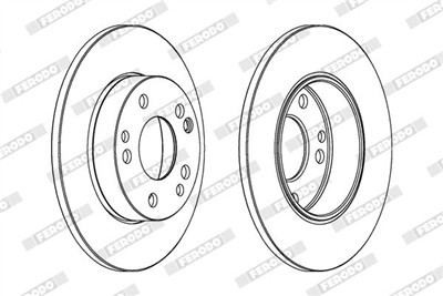 FERODO DDF053C Číslo výrobce: DDF053C. EAN: 4044197559442.