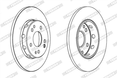 FERODO DDF124C Číslo výrobce: DDF124C. EAN: 4044197988075.